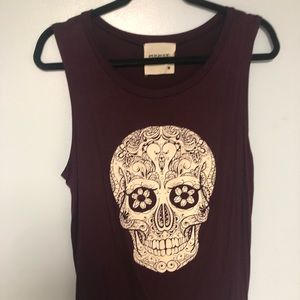 Skull tank top
